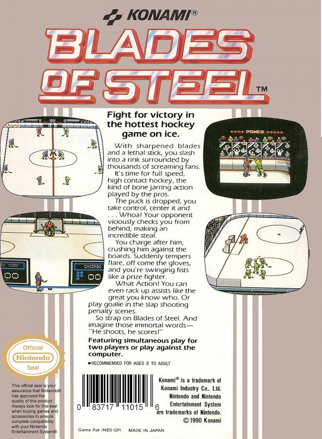 Blades of Steel – Nintendo Entertainment System (NES)