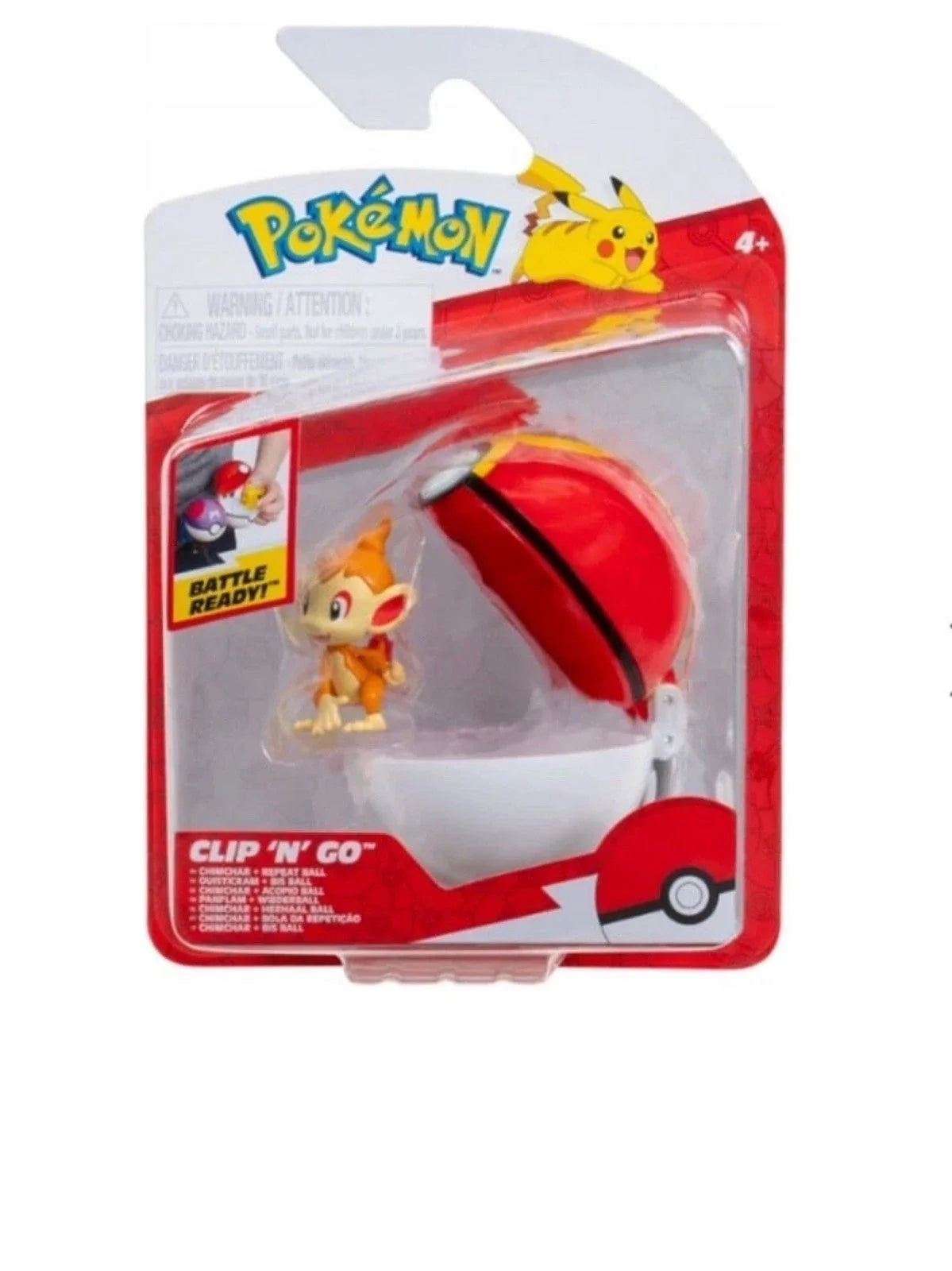 Pokemon Clip 'N' Go Battle Figure [Chimchar Repeat Ball] – Figures
