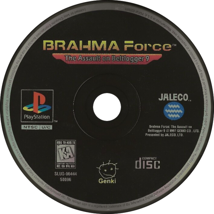 BRAHMA Force: The Assault on Beltlogger 9 – PlayStation 1 (PS1)
