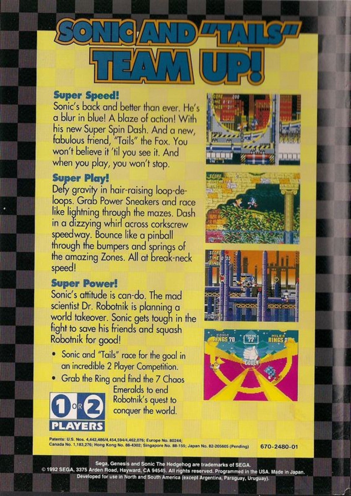 Sonic the Hedgehog 2 [Not For Resale] – Sega Genesis (GEN)