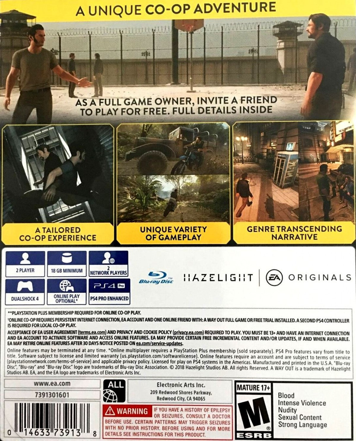 A Way Out – PlayStation 4 (PS4)