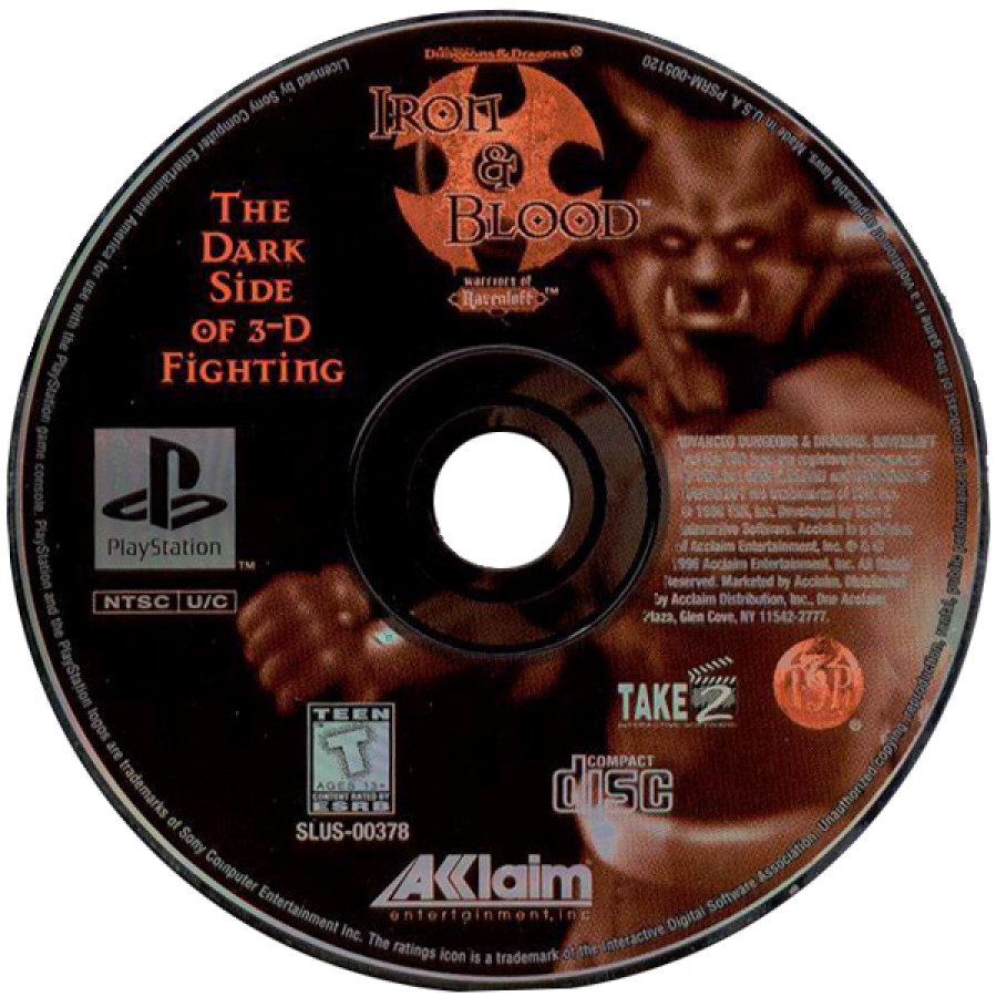 Advanced Dungeons & Dragons: Iron and Blood – PlayStation 1 (PS1)