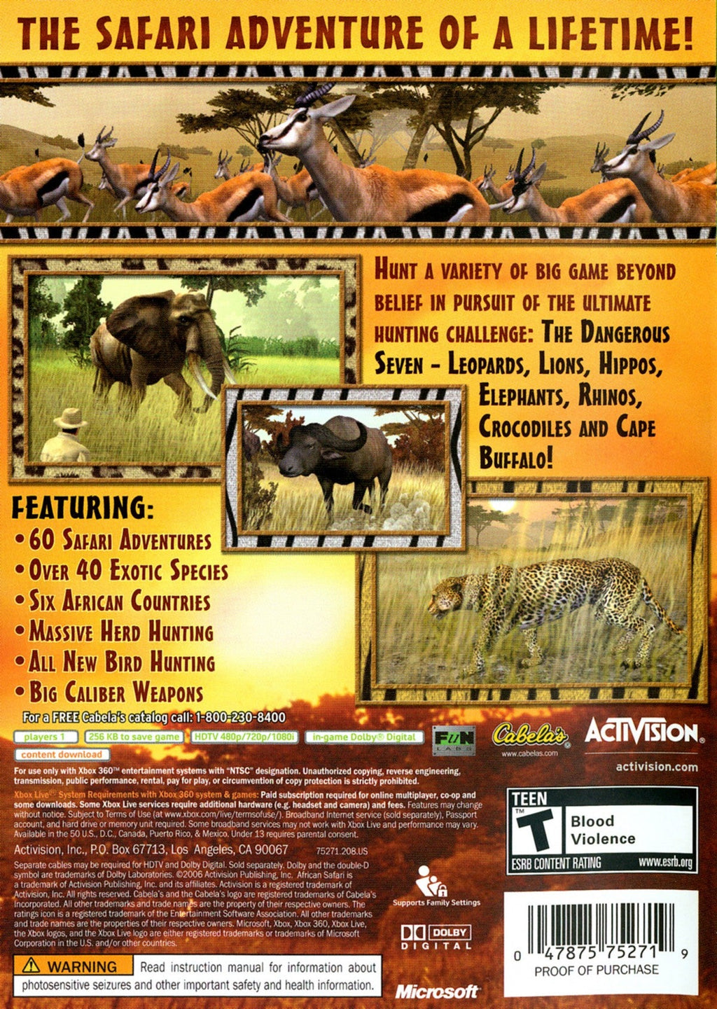 Cabela's African Safari – Xbox 360 (X360)