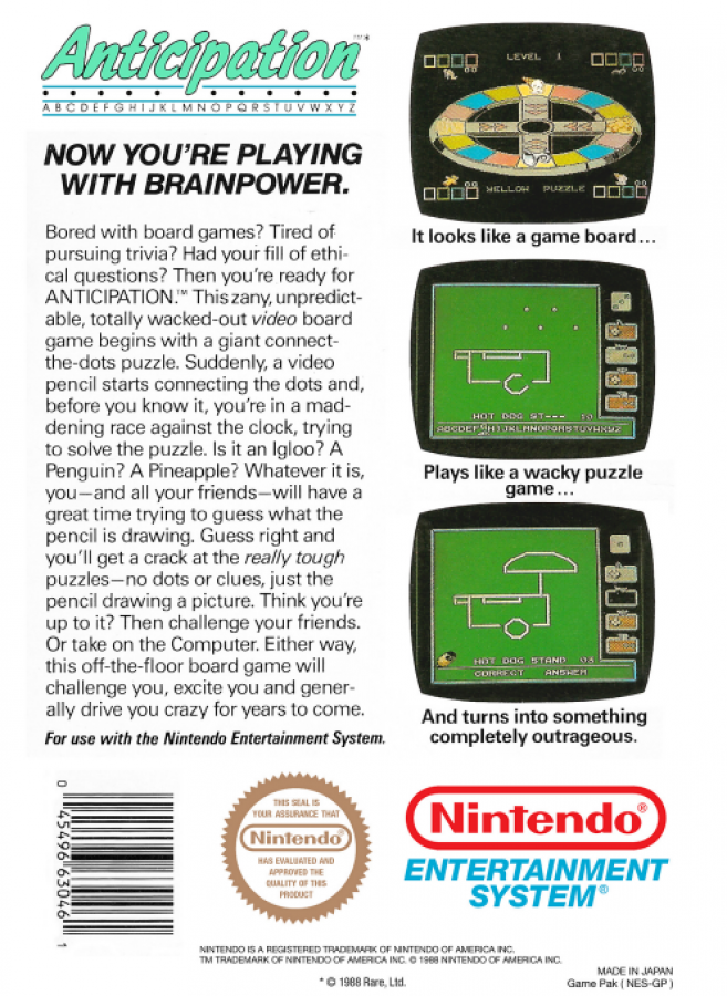 Anticipation [In Box] – Nintendo Entertainment System (NES)