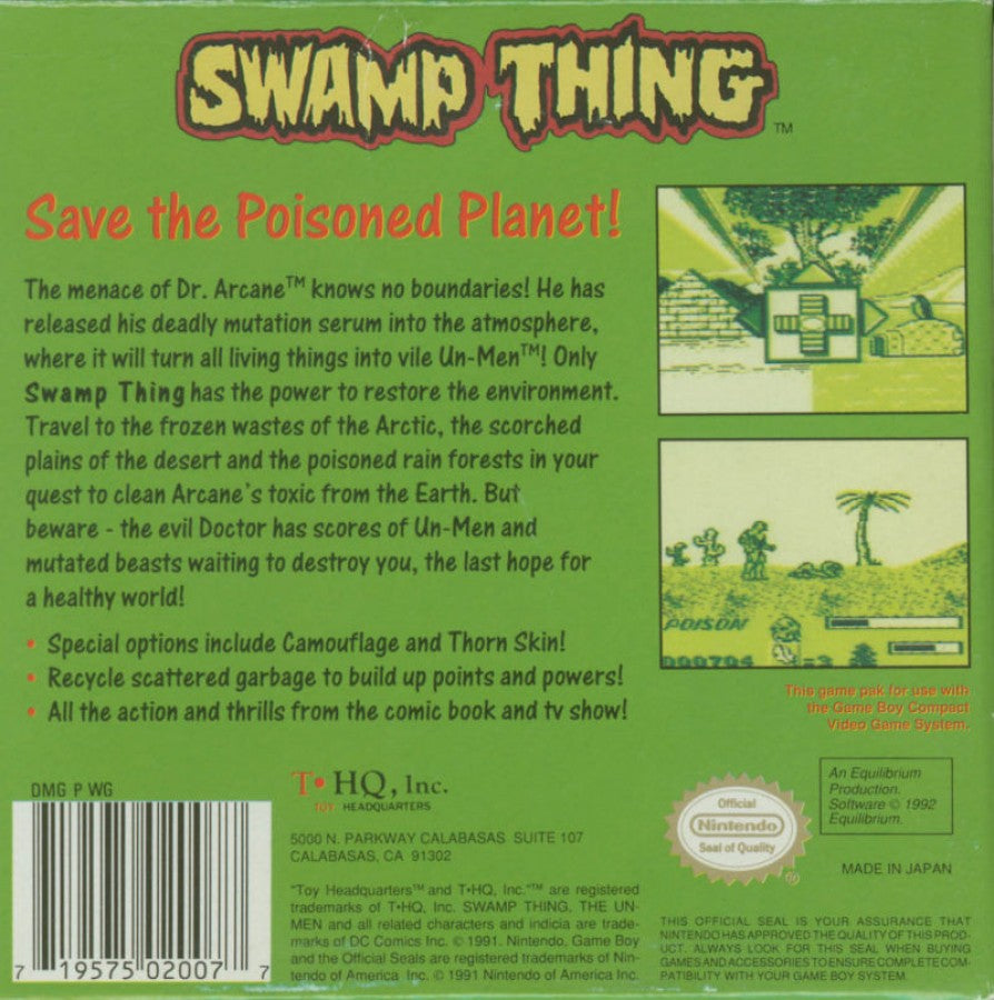 Swamp Thing – Game Boy (GB)