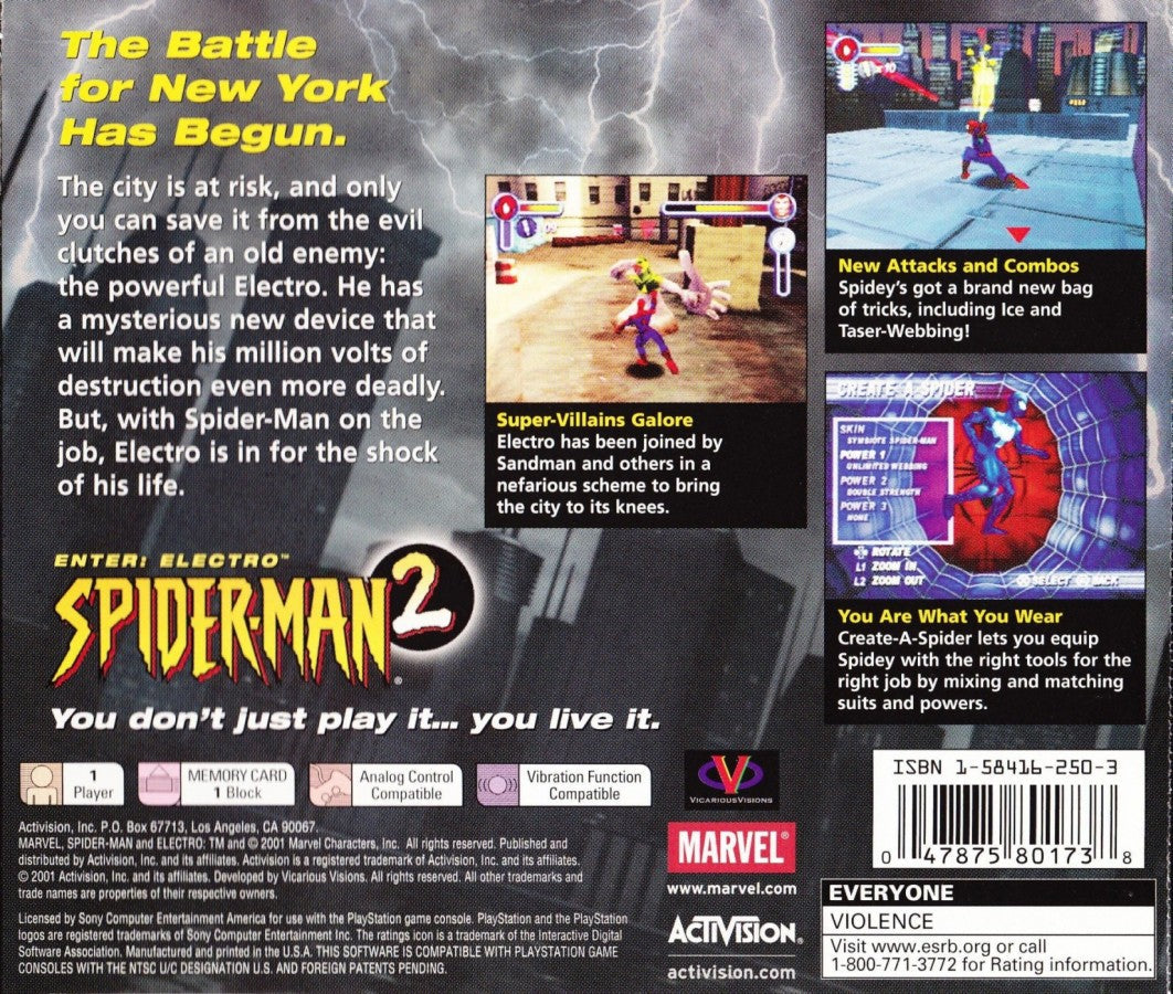 Spider-Man 2 – PlayStation 1 (PS1)