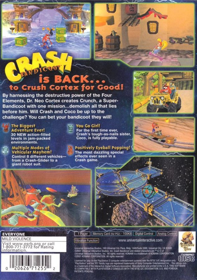Crash Bandicoot: The Wrath of Cortex (Greatest Hits) – PlayStation 2 (PS2)