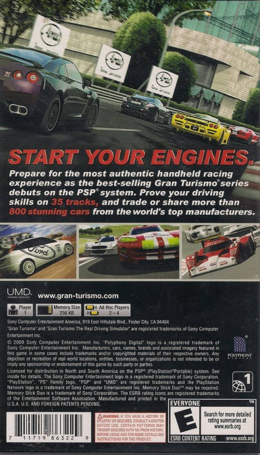 Gran Turismo [Greatest Hits] – PlayStation Portable (PSP)