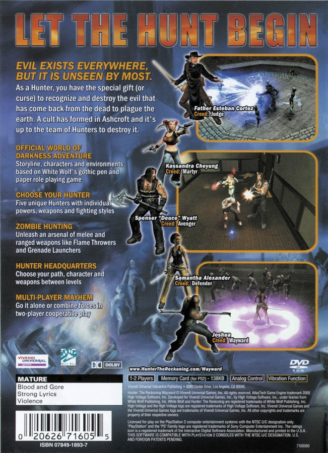 Hunter the Reckoning: Wayward – PlayStation 2 (PS2)