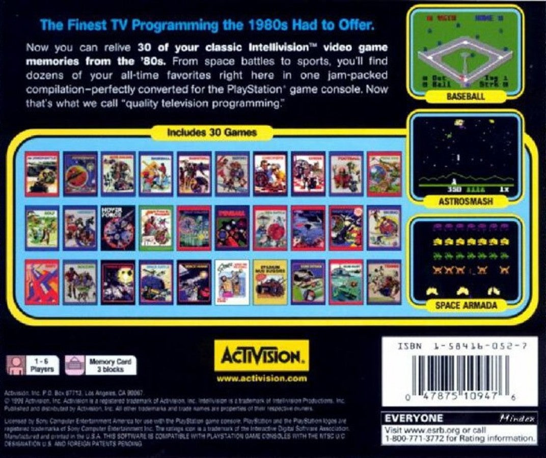 A Collection of Intellivision Classic Games – PlayStation 1 (PS1)