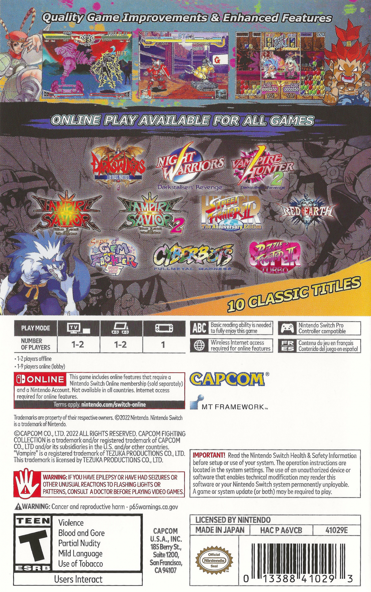 Capcom Fighting Collection – Nintendo Switch (NS)