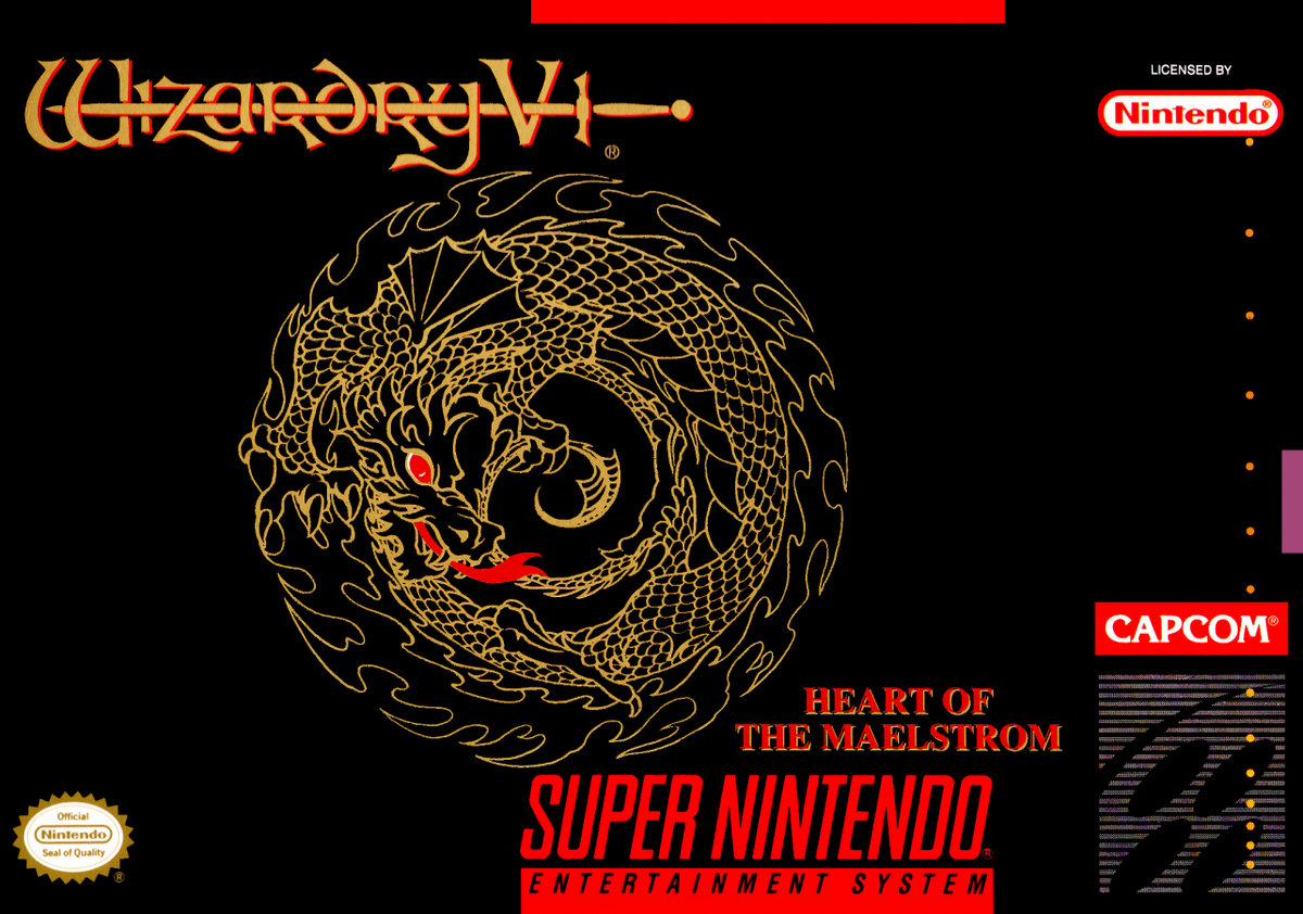 Wizardry V Heart of the Maelstrom – Super Nintendo Entertainment System (SNES)