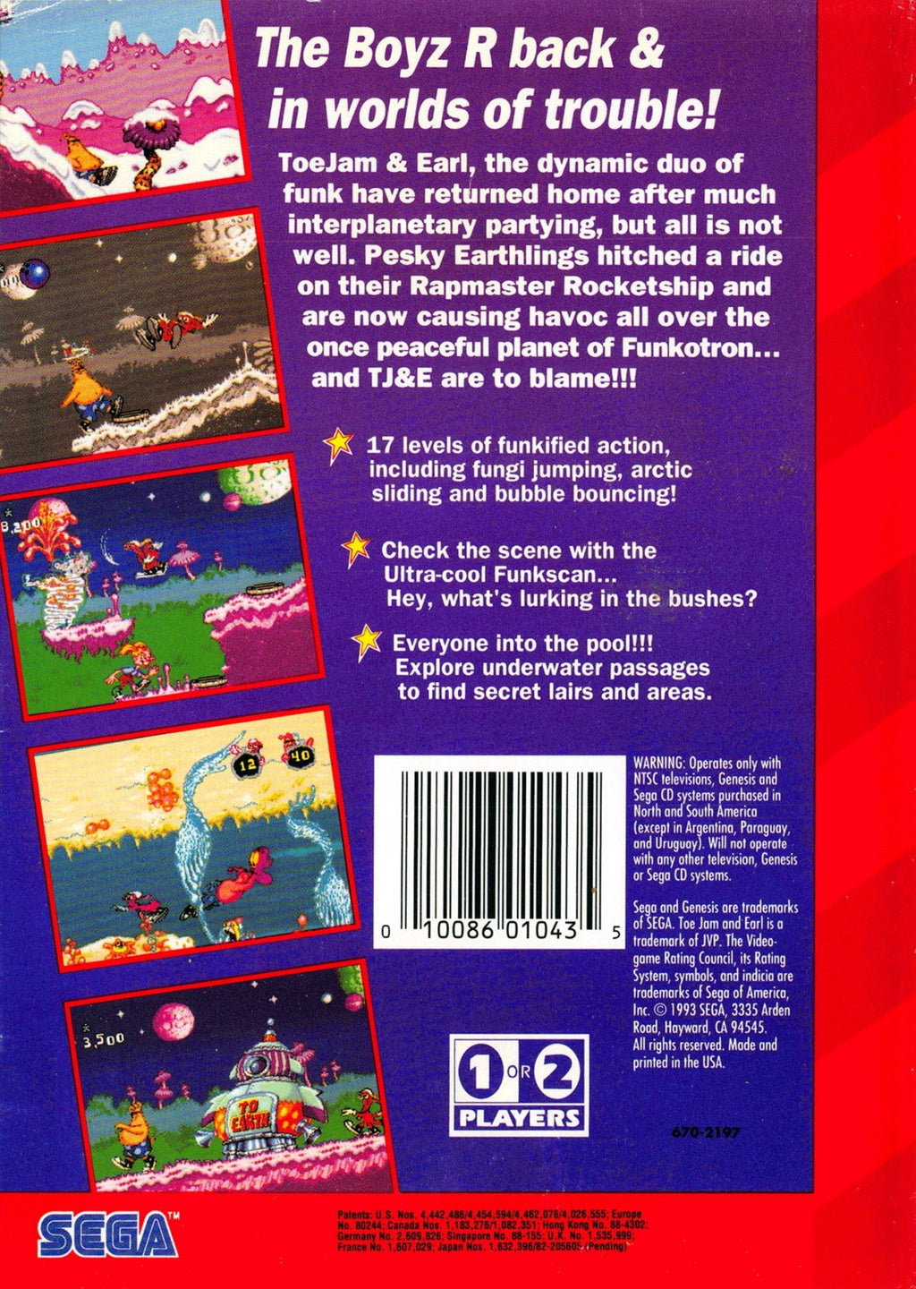 ToeJam and Earl in Panic on Funkotron – Sega Genesis (GEN)