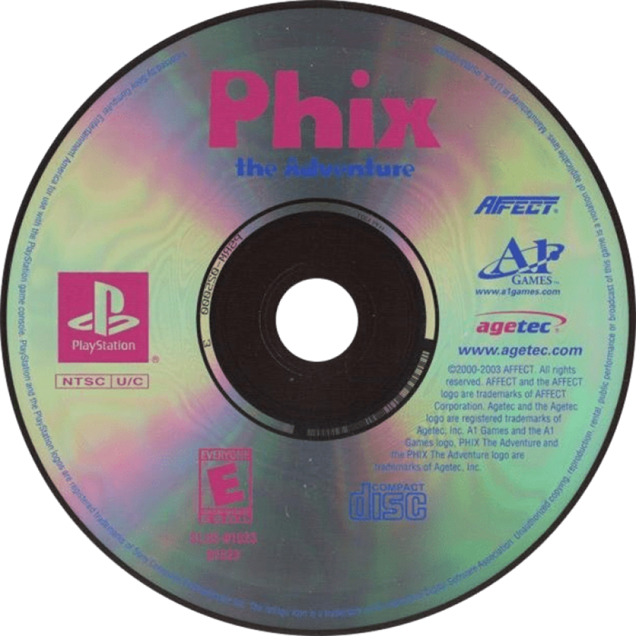 Phix: The Adventure – PlayStation 1 (PS1)