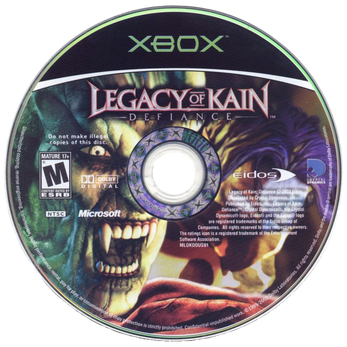 Legacy of Kain Defiance – Xbox (XBOX)