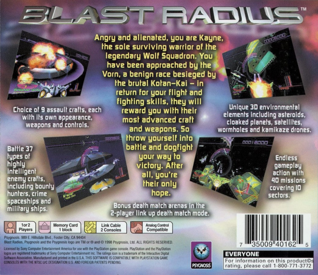 Blast Radius – PlayStation 1 (PS1)