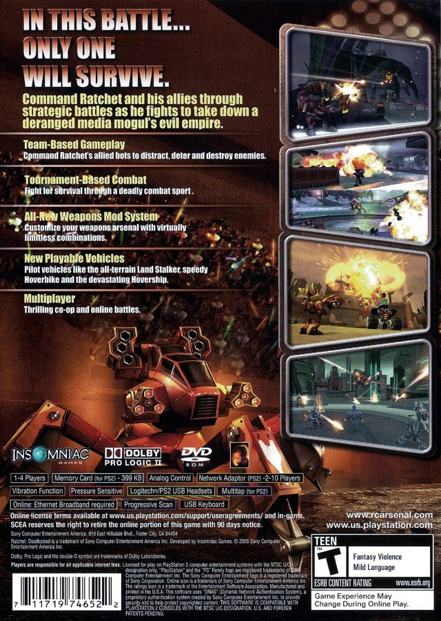 Ratchet: Deadlocked – PlayStation 2 (PS2)