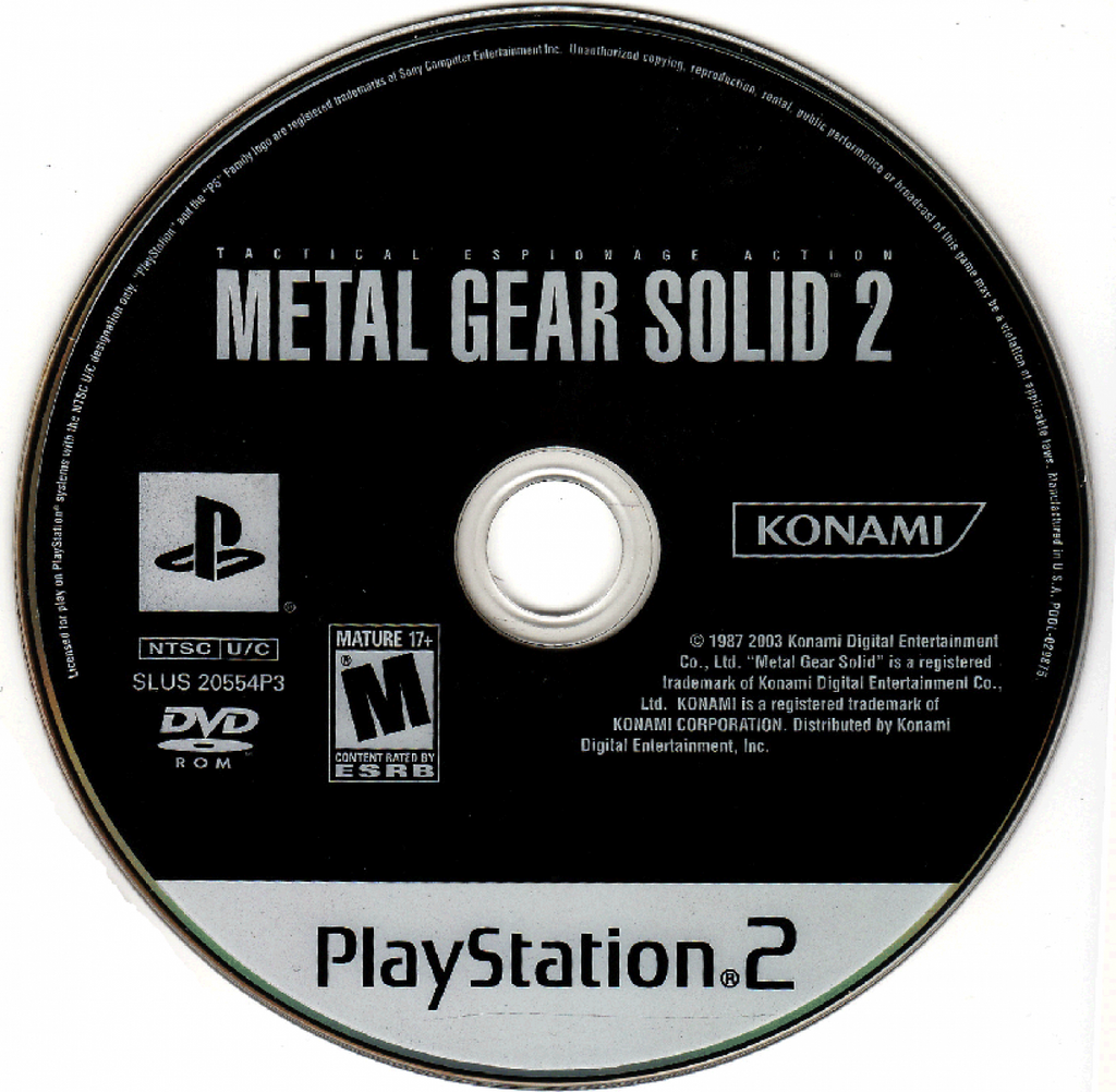 Metal Gear Solid 2 [Essentials Collection]  – PlayStation 2 (PS2)