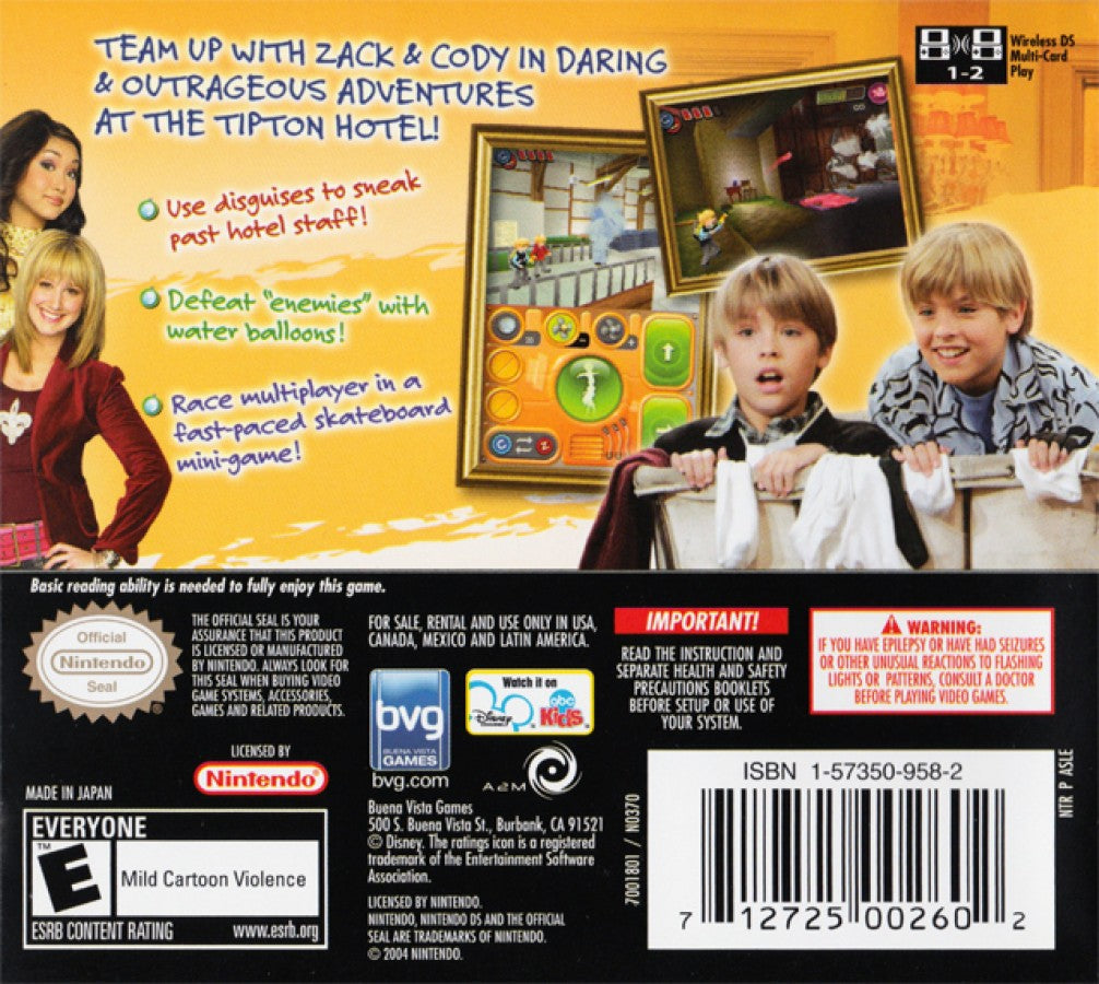 The Suite Life of Zack and Cody: Tipton Trouble – Nintendo DS (DS)
