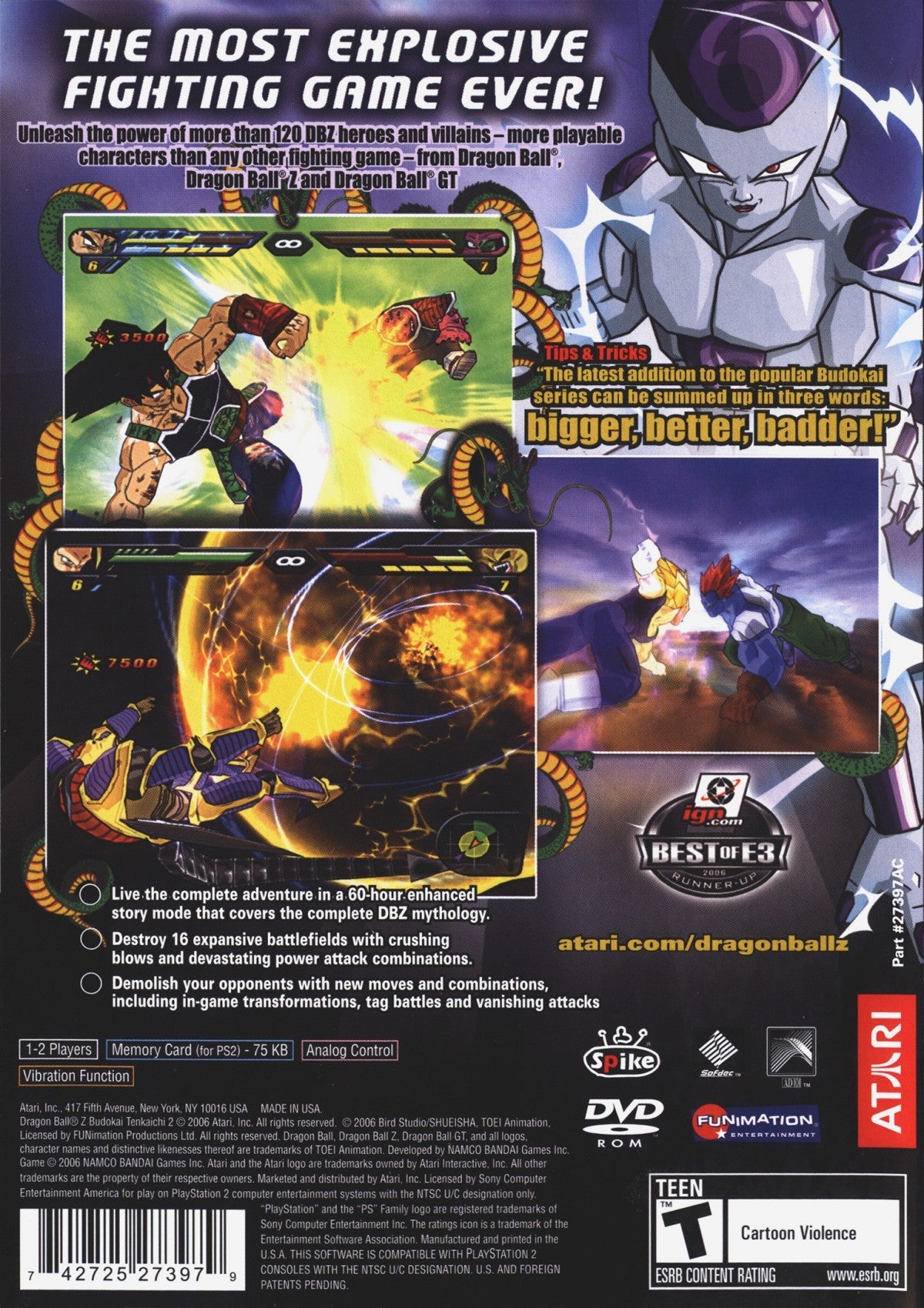 Dragon Ball Z: Budokai Tenkaichi 2 – PlayStation 2 (PS2)