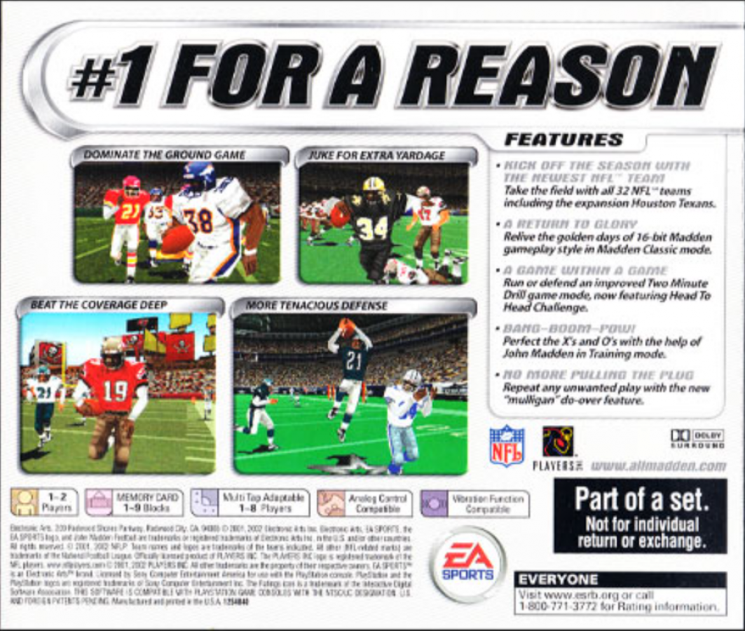 Madden NFL 2002 [Collector's Edition] – PlayStation 1 (PS1)