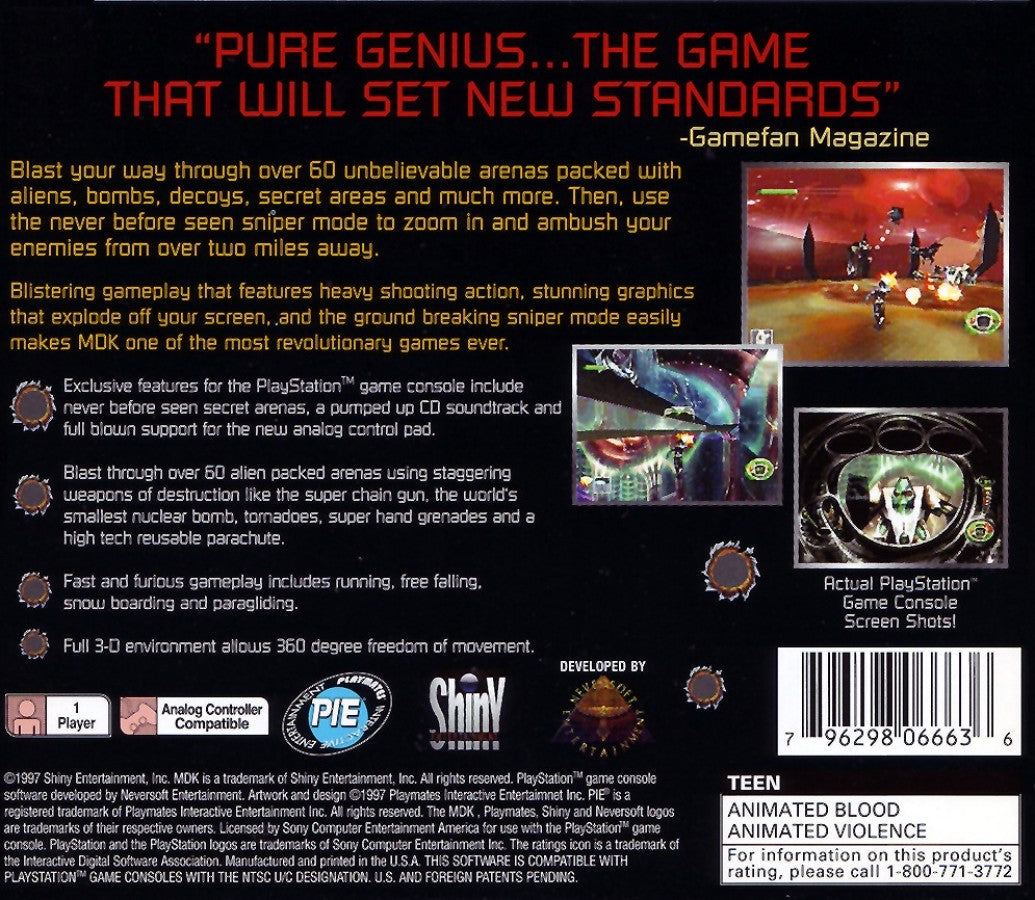 MDK – PlayStation 1 (PS1)