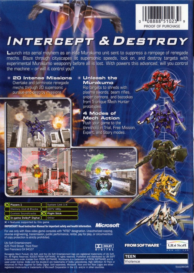 Murakumo: Renegade Mech Pursuit – Xbox (XBOX)