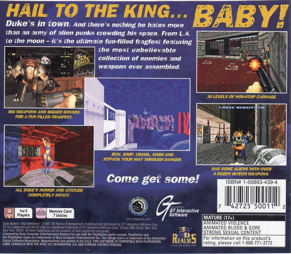 Duke Nukem: Total Meltdown – PlayStation 1 (PS1)