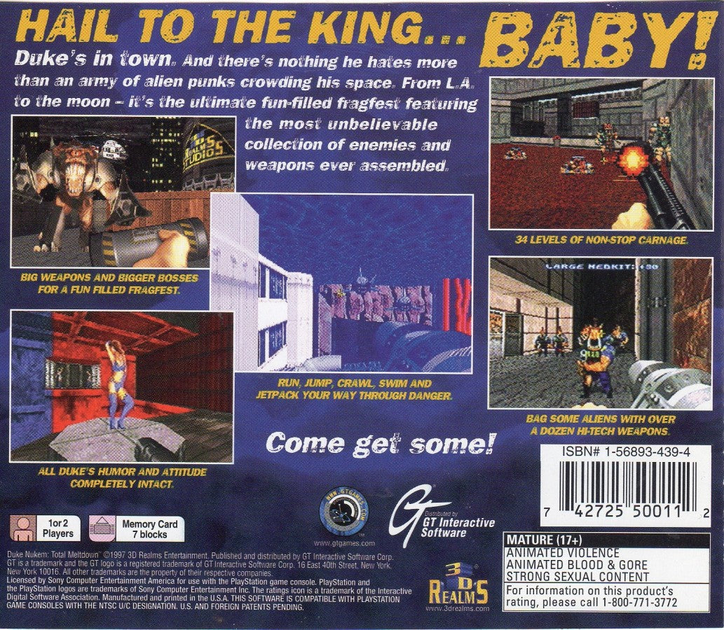 Duke Nukem: Total Meltdown – PlayStation 1 (PS1)
