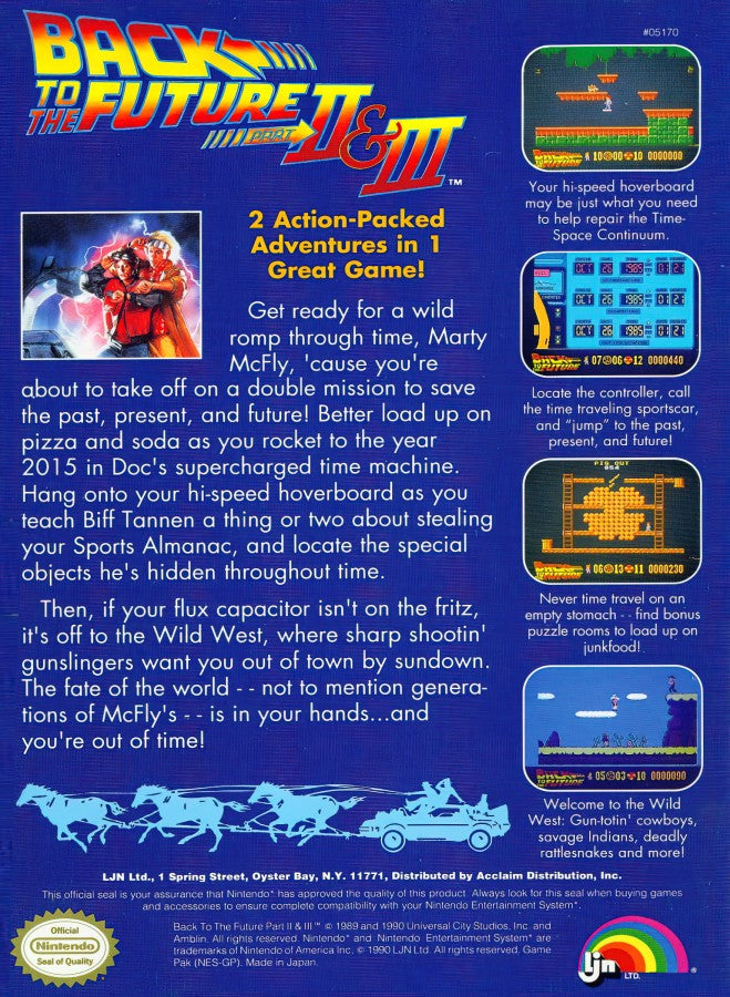 Back to the Future II and III  – Nintendo Entertainment System (NES)