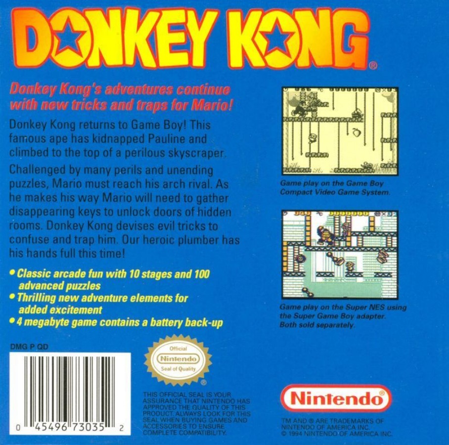 Donkey Kong – Game Boy (GB)