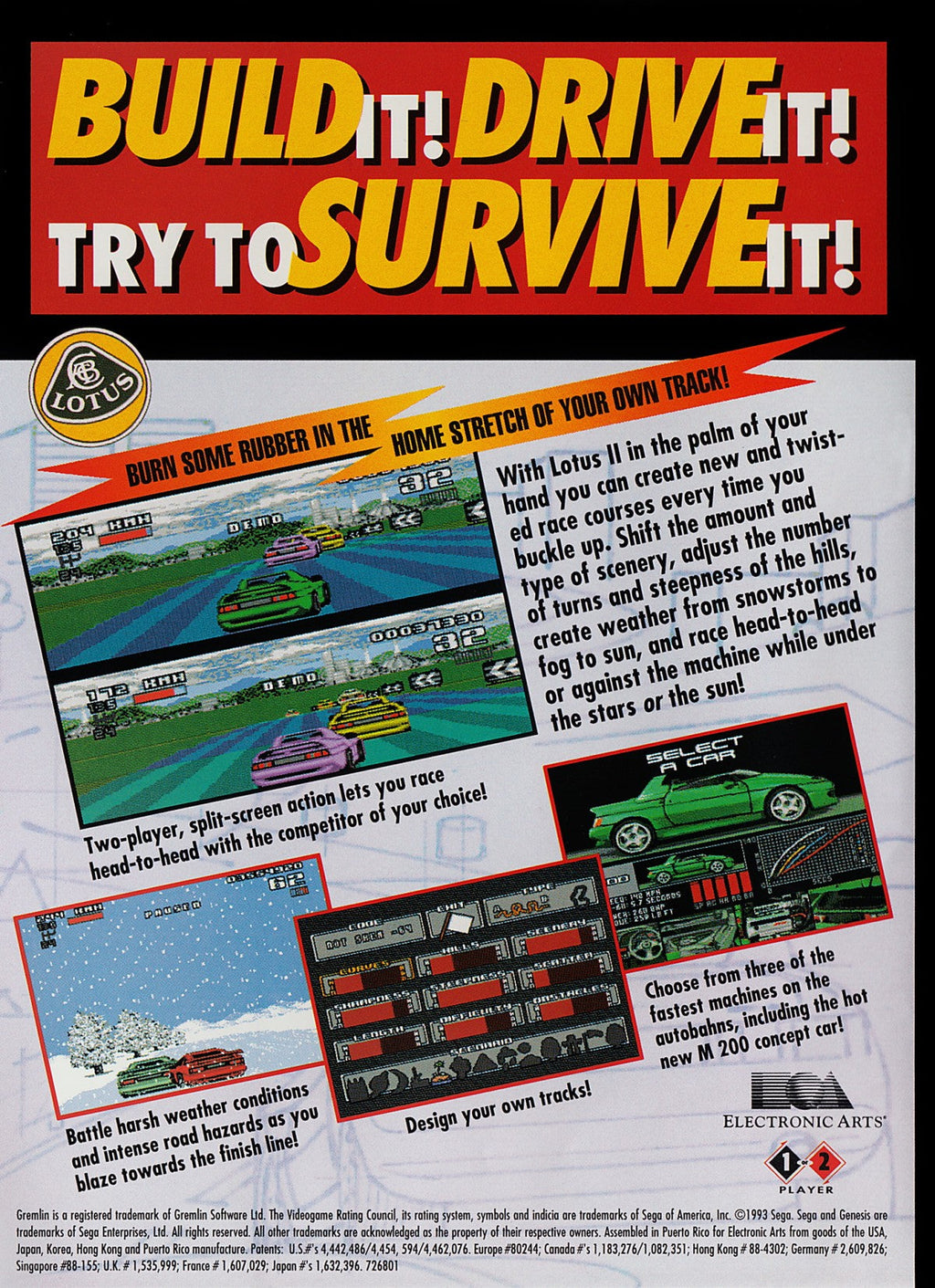 Lotus II – Sega Genesis (GEN)