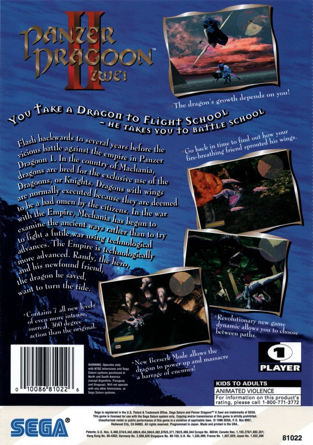 Panzer Dragoon II Zwei – Sega Saturn (SS)