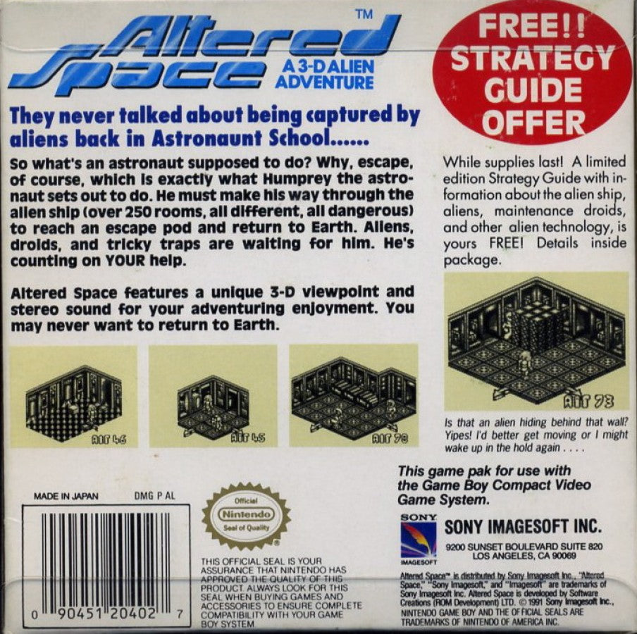 Altered Space – Game Boy (GB)