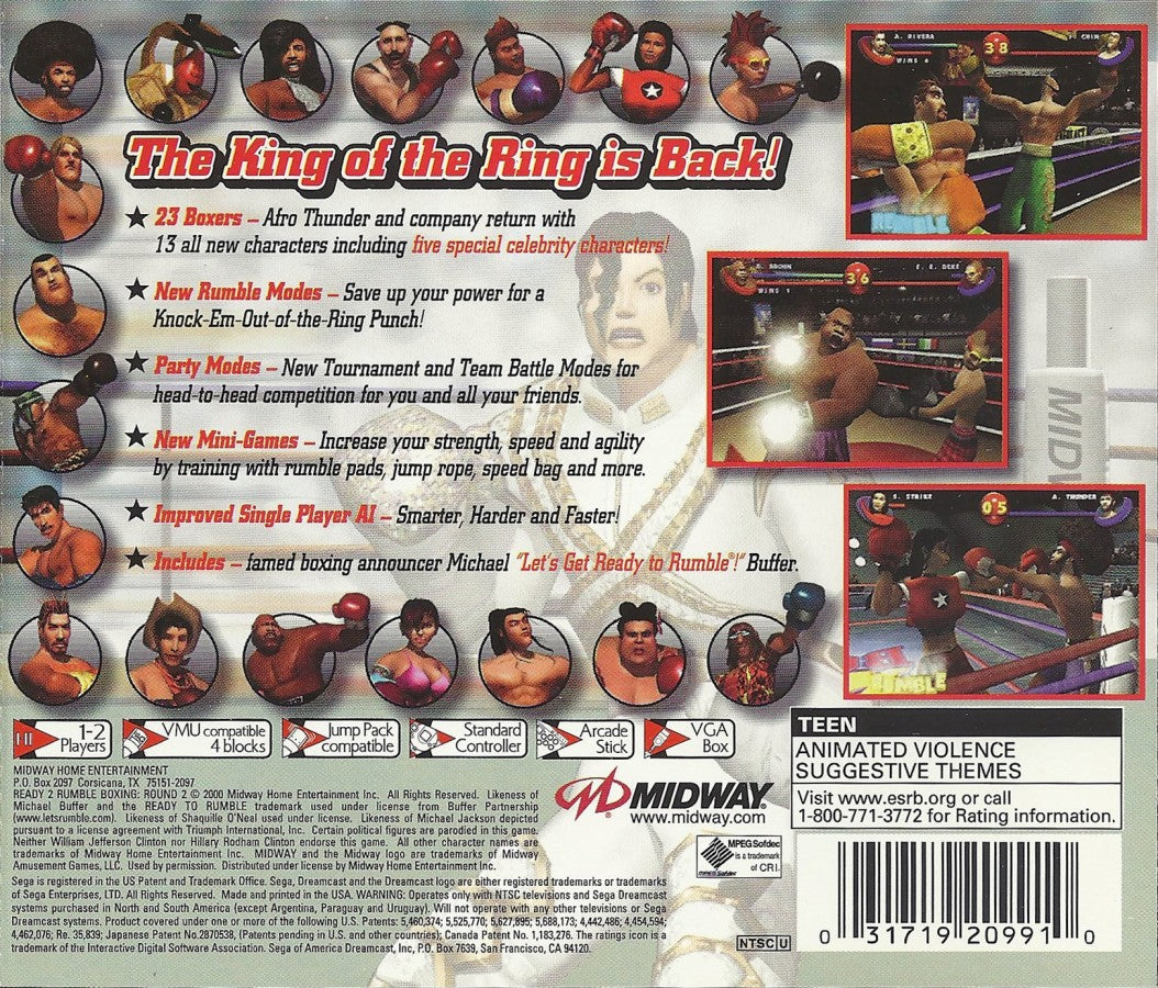 Ready 2 Rumble Boxing Round 2 – Sega Dreamcast (DC)