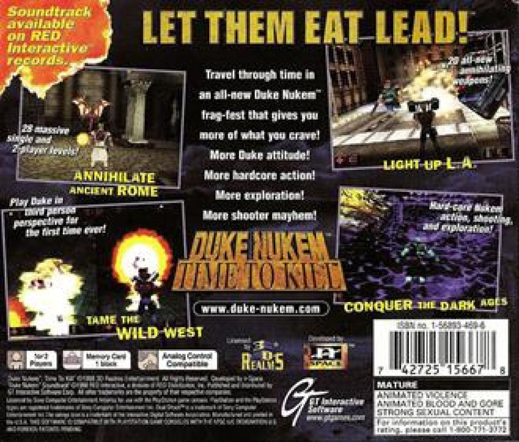 Duke Nukem: Time to Kill [Greatest Hits] – PlayStation 1 (PS1)