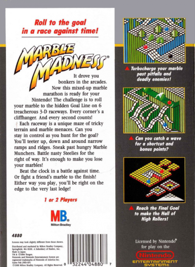 Marble Madness – Nintendo Entertainment System (NES)