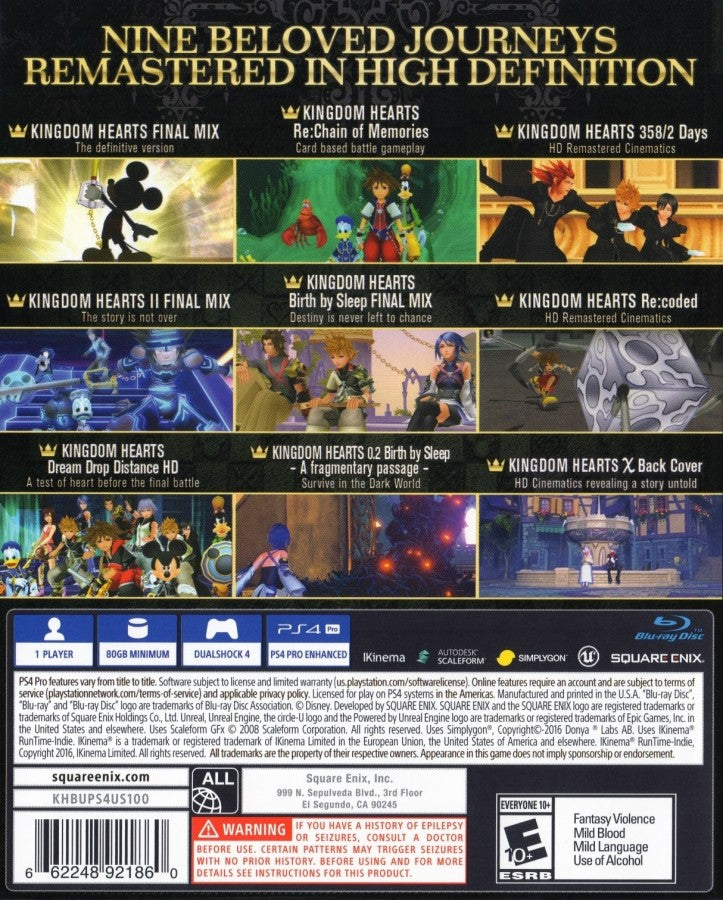 Kingdom Hearts: The Story So Far – PlayStation 4 (PS4)
