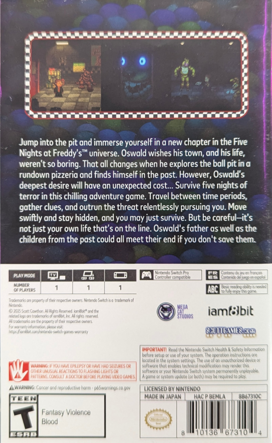 Five Nights At Freddy's: Into The Pit – Nintendo Switch (NS)