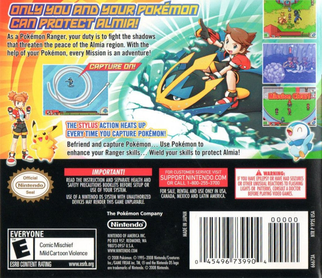 Pokemon Ranger: Shadows of Almia – Nintendo DS (DS)