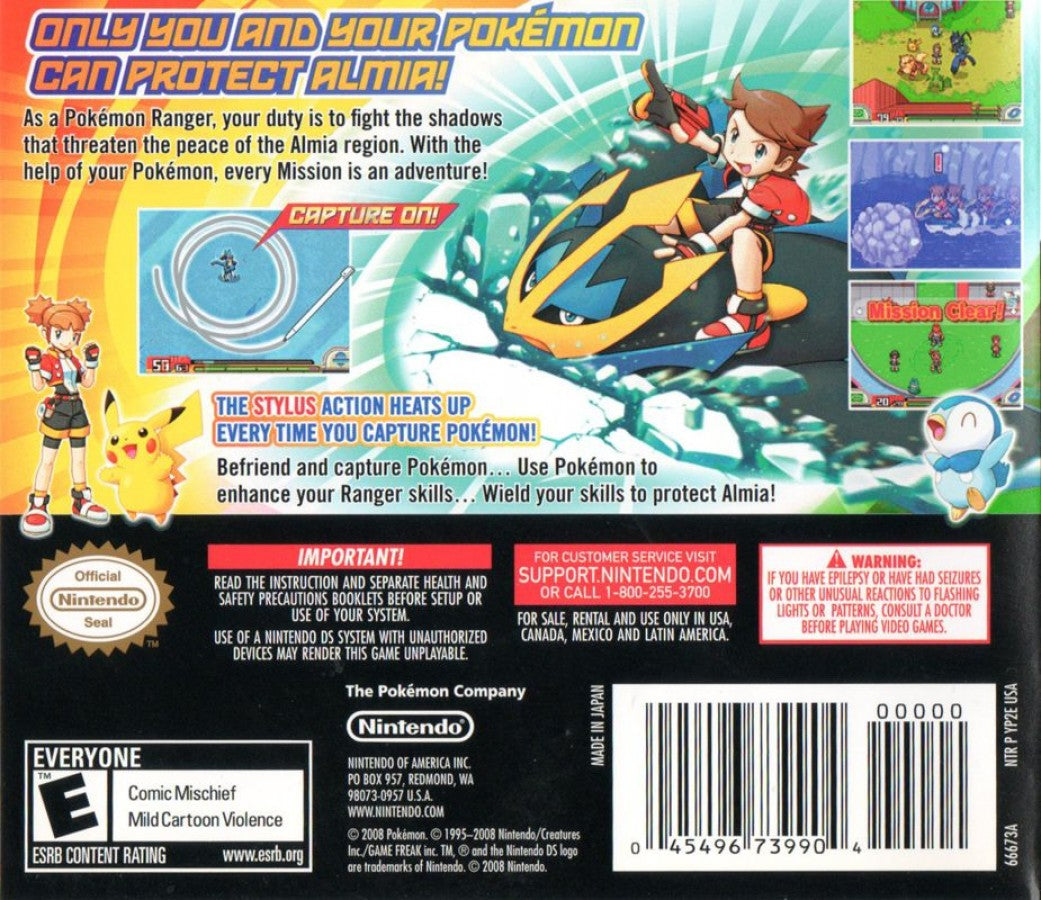 Pokemon Ranger: Shadows of Almia – Nintendo DS (DS)