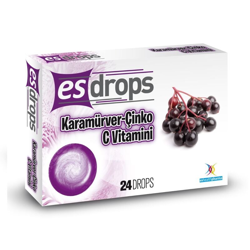 Eshealth Pharma EsDrops Elderberry & Zinc Drops 24 Count