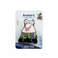 EuroCat Super Mouse Cat Toy Soft Plush Design White 9.5cm