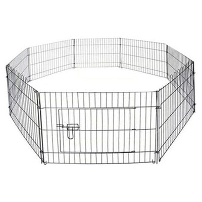 Eurogold 8-Panel Wire Dog Playpen for Safe Exercise 61x61cm