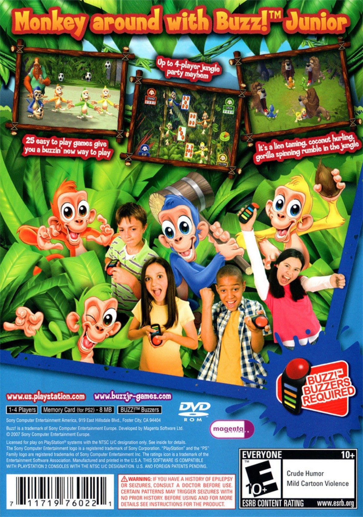 Buzz! Junior: Jungle Party – PlayStation 2 (PS2)
