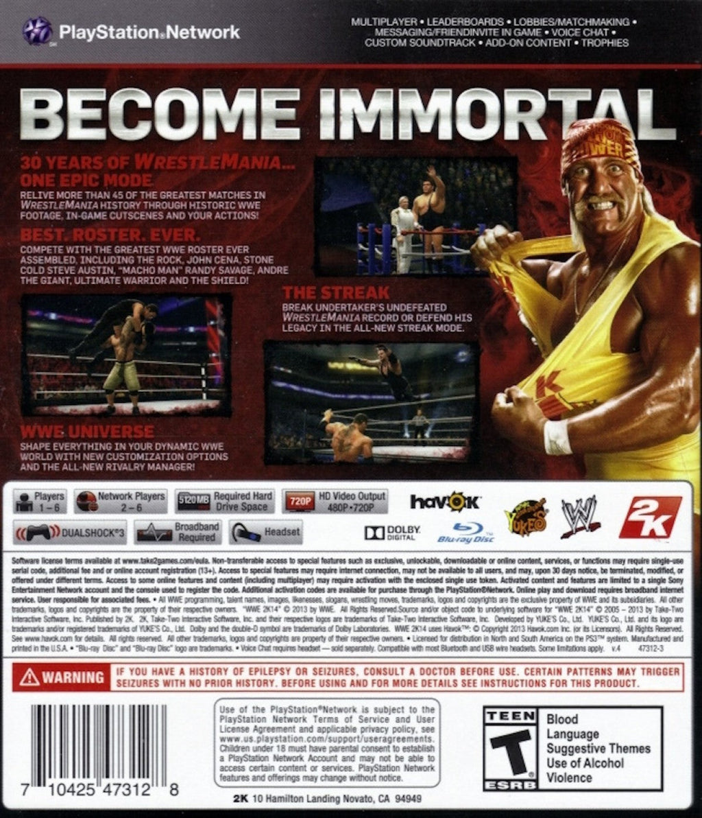 WWE 2K14 – PlayStation 3 (PS3)