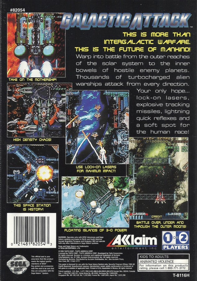 Galactic Attack – Sega Saturn (SS)