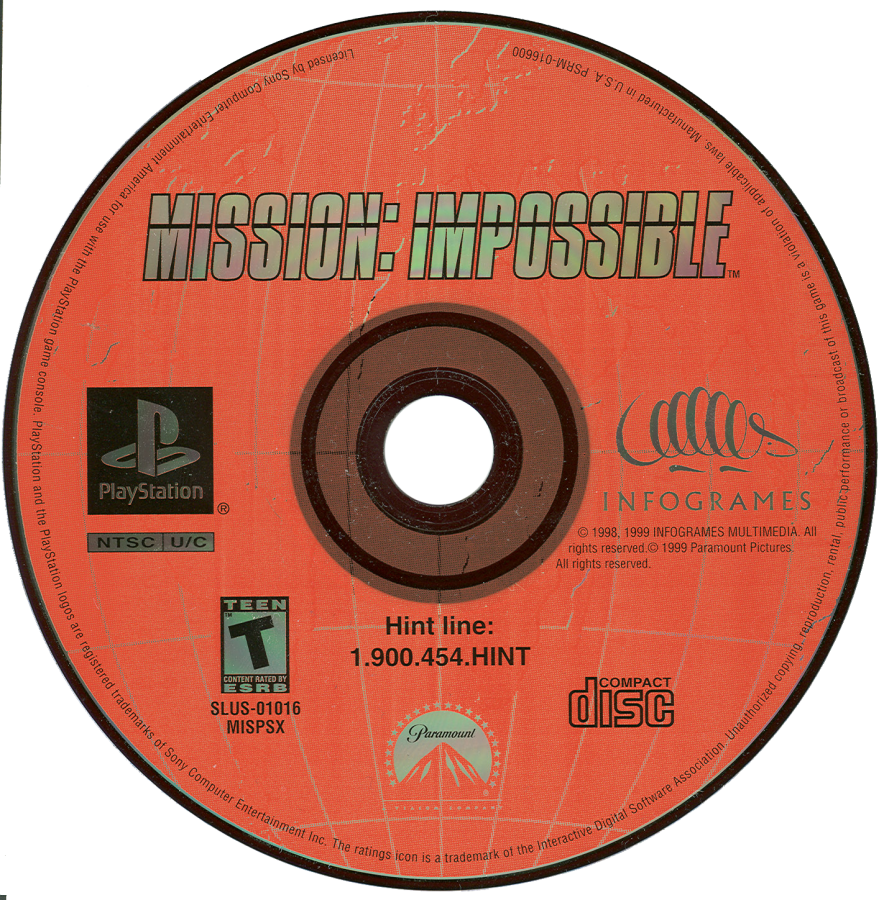Mission Impossible – PlayStation 1 (PS1)