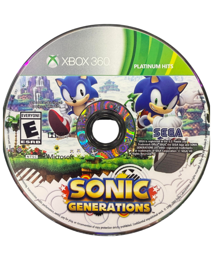 Sonic Generations [Platinum  Hits] – Xbox 360 (X360)