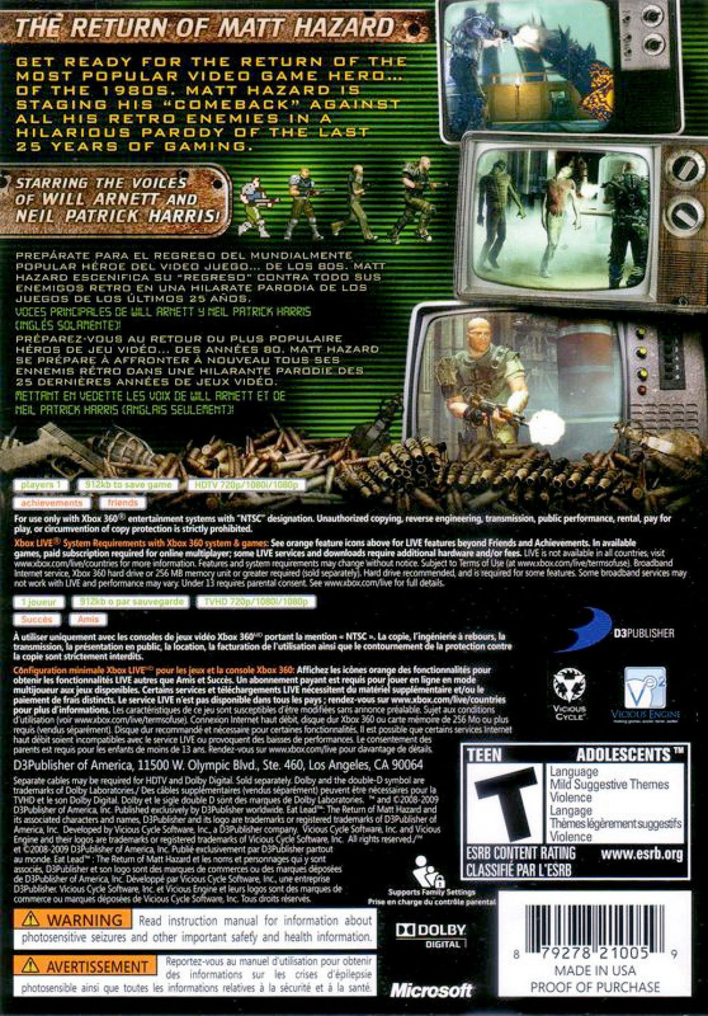 Eat Lead: The Return of Matt Hazard – Xbox 360 (X360)